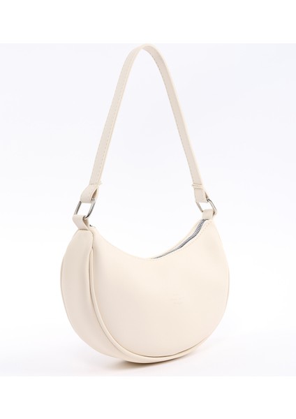 Krem SHK26 Tek Bölmeli Suni Deri El ve Omuz Çantası U:12 E:26 G:6 cm fiyatları