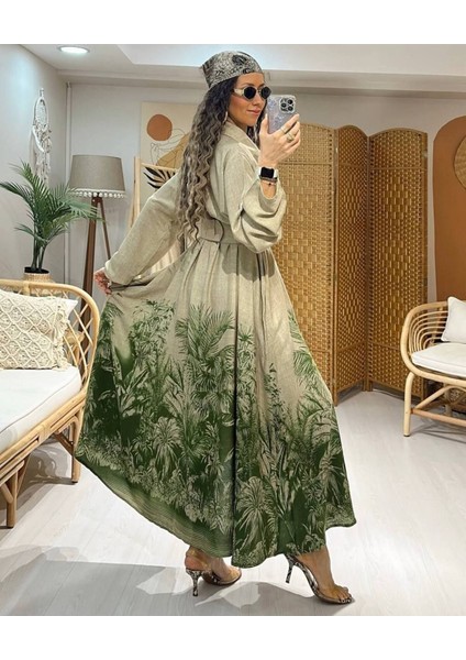 Picasso Çiçek Elbise Bej modelleri