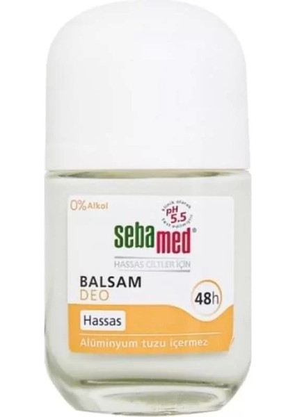 Hassas Ciltlere 48 Saat Etkili Kadın Erkek Balsam Roll-On Deodorant 50ML
