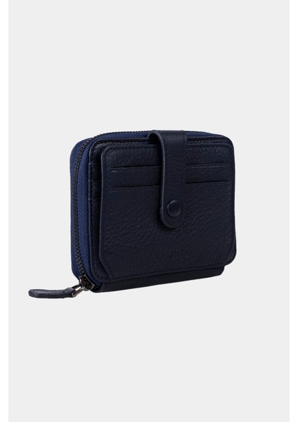 Hakiki Deri Kadın Cüzdan Fermuarlı Kartlıklı Küçük Boy