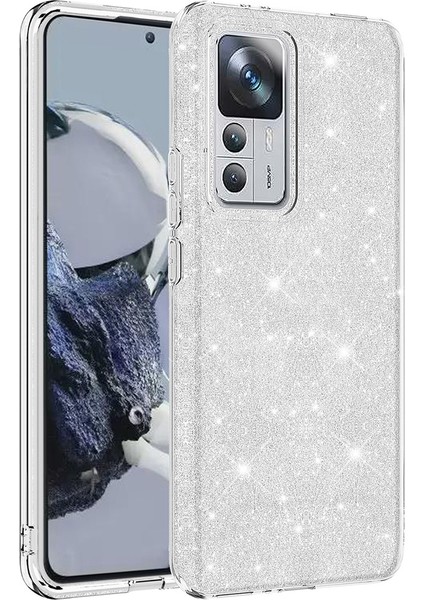 Xiaomi Mi 12T Pro Kılıf Cppl Shining Silikon-Gümüş