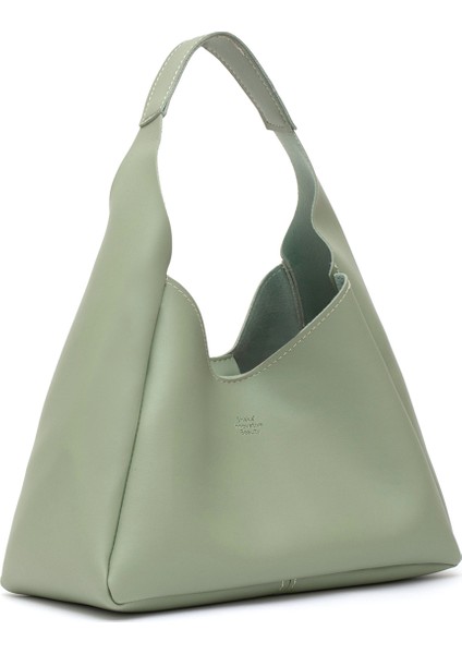 Mint Yeşil SHK19 Suni Deri, Çıtçıtlı, Tek Bölmeli, Fermuarlı Makyaj Çantalı, El, Kol ve Omuz Çantası fiyatları