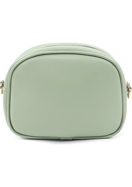 Mint Yeşil SHK194 Suni Deri Fermuarlı 2 Bölmeli Ayarlanabilir Kolon Askılı Omuz Çantası modelleri
