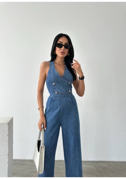 Tasarım Ithal Kot Tulum Denim Tulum modelleri