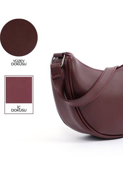 Bordo SHK26 Tek Bölmeli Suni Deri El ve Omuz Çantası U:12 E:26 G:6 cm indirimleri