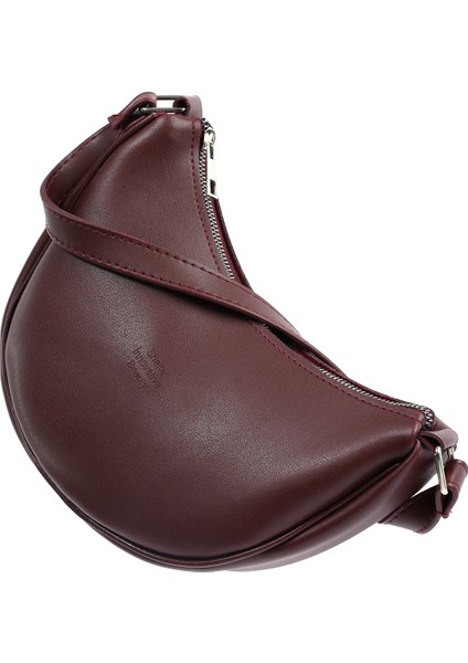 Bordo SHK26 Tek Bölmeli Suni Deri El ve Omuz Çantası U:12 E:26 G:6 cm