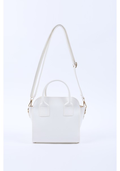 Beyaz SHK219 Suni Deri ,fermuarlı, Iki Bölmeli ,ayarlanabilir Askılı, El, Kol ve Omuz Çantası fırsatları