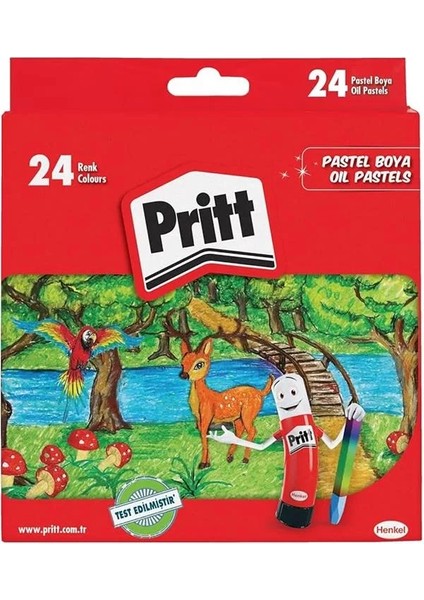24'lü Pastel Boya - Karton Kutu