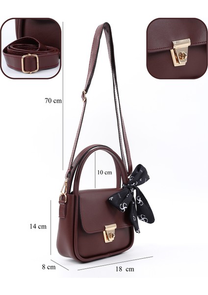 Bordo SHK235 Suni Deri Tek Bölmeli Fular Hediyeli El Kol ve Omuz Çantası fırsatları