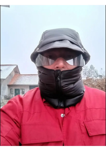 1 Adet Kış Sıcaklığı Kadın Polyester Fleece Şapka Entegre Şal Ile, %100 Polyester Esnek Olmayan Taşınabilir Şapka, Dokuma Zanaat Kürk Şapka Bisiklet, Kalınlaştırılmış Sıcaklık