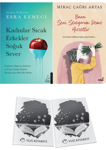 Kadınlar Sıcak Erkekler Soğuk Sever ve Bana Seni Seviyorum Deme Hissettir + Hediyeli