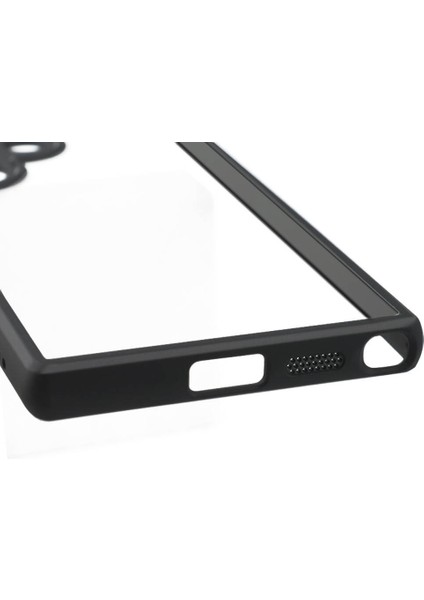 Galaxy S24 Ultra Kılıf Kamera Korumalı Şeffaf Arka Yüzey Cppl New Roll Kapak-Siyah fiyatları