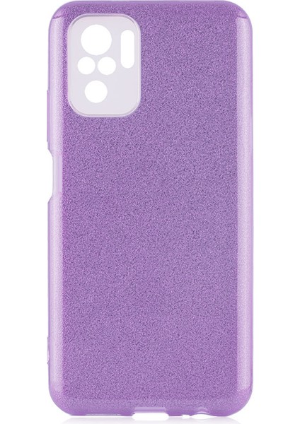 Xiaomi Redmi Note 10 Kılıf Cppl Shining Silikon-Mor