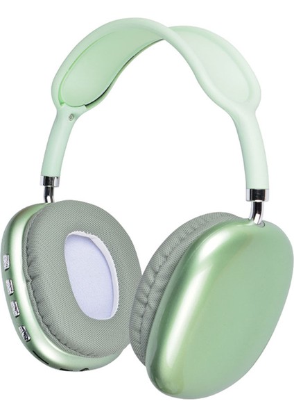 Cppl P9 Hi-Fi Ses Kalitesi Ayarlanabilir ve Katlanabilir Kulak Üstü Bluetooth Kulaklık-Yeşil