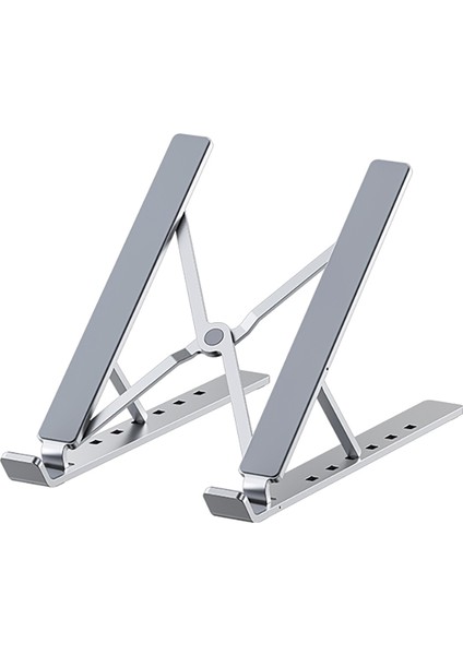 RHO-M21 Dizüstü Laptop ve Notebook Standı Çok Fonksiyonlu 5 Kademeli Alüminyum Alaşım Gümüş