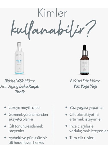 Yaşlanma ve Leke Karşıtı Anti-Aging Bitkisel Kök Hücre Bakımı Tonik Yoga Yağı Aha/bha fırsatları