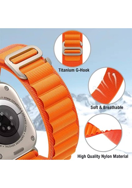 Apple Watch Series Ultra 10/9/8/7/6/5/4/se/3/2/1 49MM-46MM-45MM-44MM-42MM Uyumlu Alpine Loop Kordon indirimleri