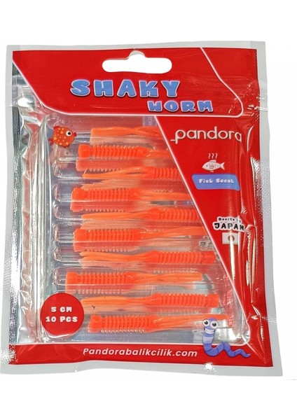 Pandora Shaky Worm 5 cm Orange