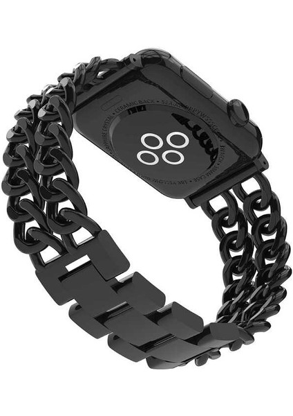 ​​​watch Ultra 49MM Kordon Cowboy Metal Strap Kayış Cppl - Siyah