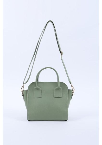 Mint Yeşil SHK219 Suni Deri ,fermuarlı, Iki Bölmeli ,ayarlanabilir Askılı, El, Kol ve Omuz Çantası fırsatları
