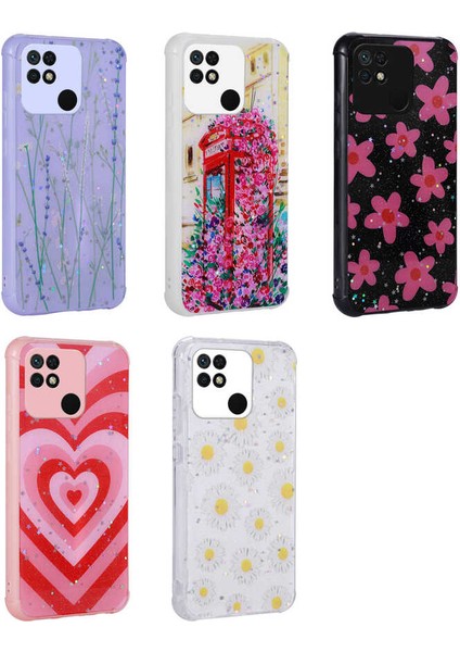 Xiaomi Poco C40 Kılıf Simli Desenli Kamera Korumalı Parlak Cppl Popy Kapak-Kulübe fiyatları