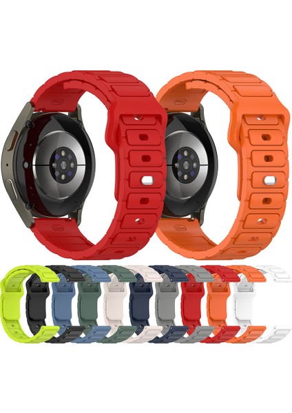 Huawei Watch Gt 2 / Gt 3 42MM Uyumlu 22MM Esnek Dayanıklı Hafif Silikon Kordon Strap Kayış
