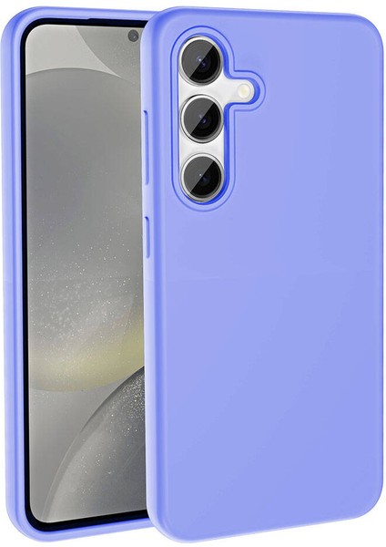 Galaxy S24 Kılıf Magsafe Şarj Özellikli Sıvı Teknolojili Silinebilir Sert Cppl Kivi Kapak-Lila