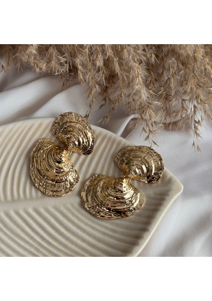 Gold Deniz Kabuğu Küpe