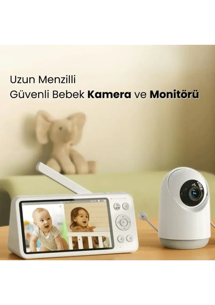 Enshal Yeni Gece Görüşlü Bonoch 7'' 1080P Hd 7800 Mah Şarjlı Bebek Izleme Monitör ve Kamerası fırsatları