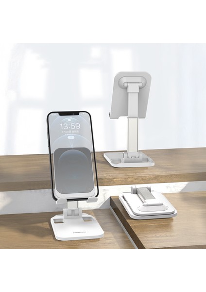 RHO-M10 Ayarlanabilir Katlanabilir 90 Derece Dönebilen Telefon ve Tablet Standı fırsatları