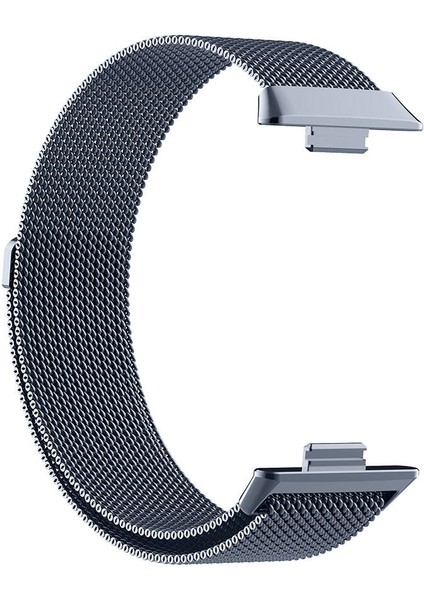 Huawei Watch Fit 4 Pro / Fit 4 / Fit 3 Uyumlu Metal Tel Görgü Işlemeli Dayanıklı Manyetik Kordon