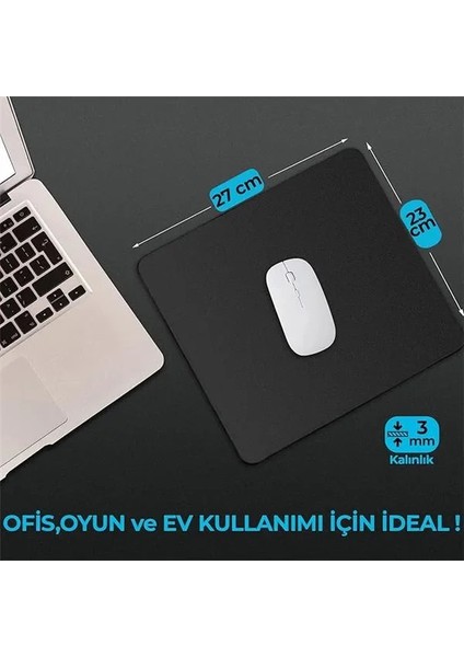 Office - 27X23 ve 22X18 cm Orta ve Küçük Boy Mouse Pad, Standart - Mini Ofis Ev ve Dar fiyatları