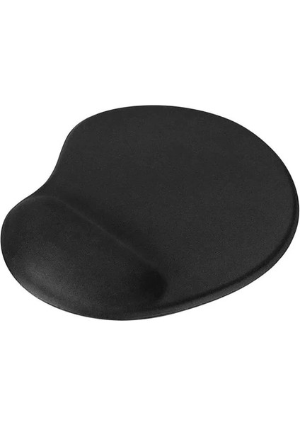 Oval Siyah Bilek Destekli Mouse Pad Ergonomik Kaymaz Taban Oyun ve Ofis Fare Altlığı fiyatları
