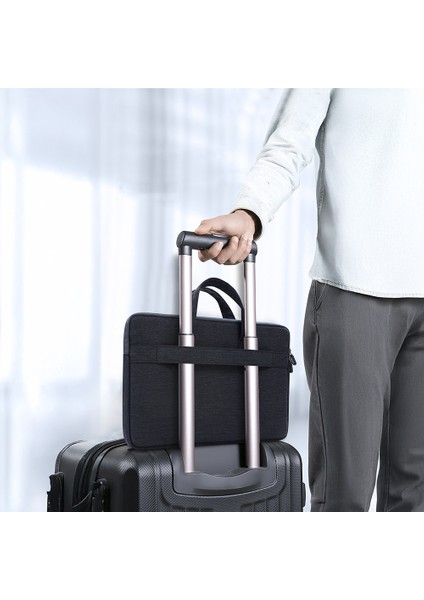 RCS-S11 Su Geçirmez 16 Inç Laptop & Notebook Çantası Polyester Kumaş Siyah fırsatları