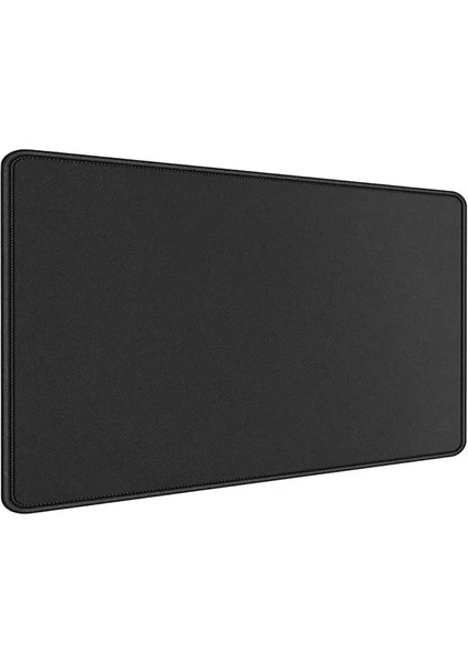 Gaming Mouse Pad 90X40 - Büyük Boy Oyuncu Mousepad Kaymaz Taban Baskısız - Siyah Fare Altlığı