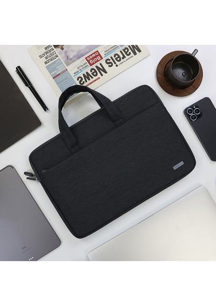 RCS-S06 Su Geçirmez 14 Inç Laptop ve Notebook Çantası Polyester Kumaş Siyah fırsatları
