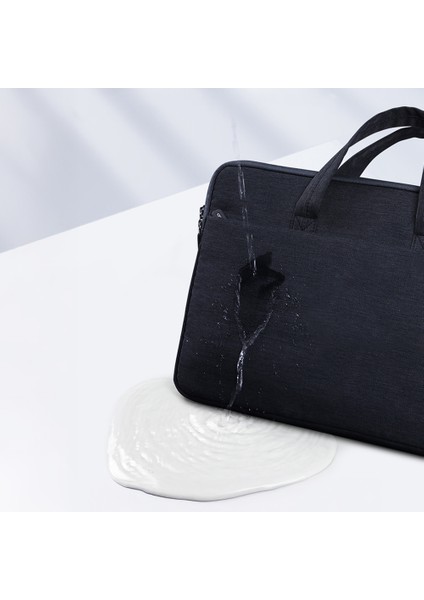 RCS-S06 Su Geçirmez 14 Inç Laptop ve Notebook Çantası Polyester Kumaş Siyah