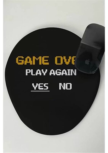 Gamer Sevgiliye Hediye Game Over Tasarımlı Mouse Altlığı Mouse Pad Mousepad