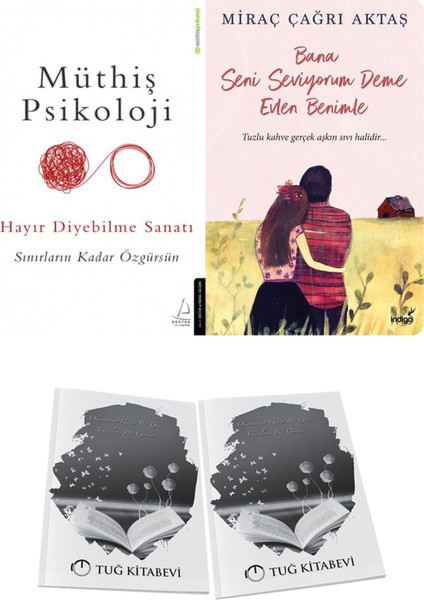 Müthiş Psikoloji Hayır Diyebilme Sanatı ve Bana Seni Seviyorum Deme Evlen Benimle + Hediyeli