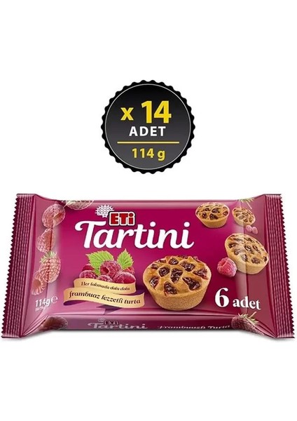 Tartini Frambuazlı Turta 114 G x 14 Adet fiyatları