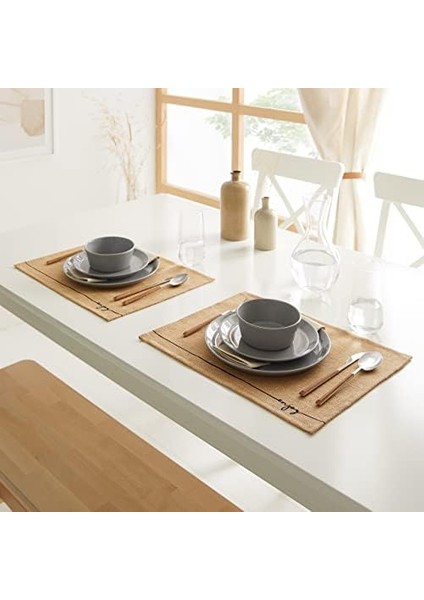 Home Textile 6'lı Enjoy Jüt Amerikan Servis Seti 45 x 35 cm fiyatları