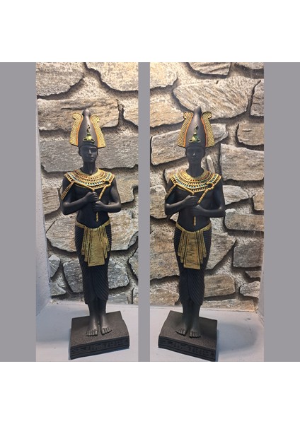 Horus’un Gücü – Antik Mısır Temalı Dekoratif Heykel Biblo (32 x 8 Cm) indirimleri