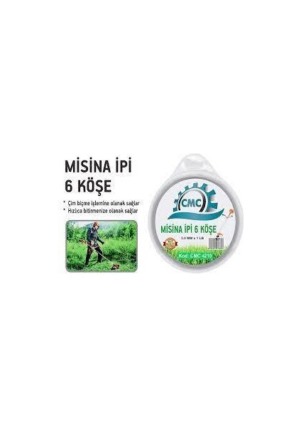 Misina Ipi 6 Köşe 3.5mm 1lb