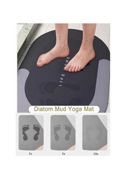 Özel Sihirli Su Emici Banyo Paspası Kaymaz Tabanlı Abdest Paspası 3,5 mm 40X60 fiyatları