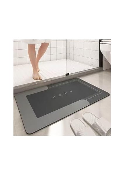 Home Sihirli Su Emici Banyo Paspası Kaymaz Tabanlı Abdest Paspası 3 mm 38X58 fiyatları