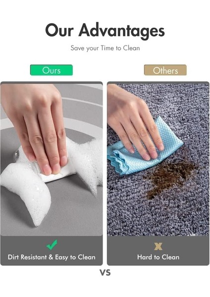 Sihirli Banyo Paspası, Su Emici, Kaymaz Tabanlı, Farklı Model Seçeneği (Oval-A) fiyatları