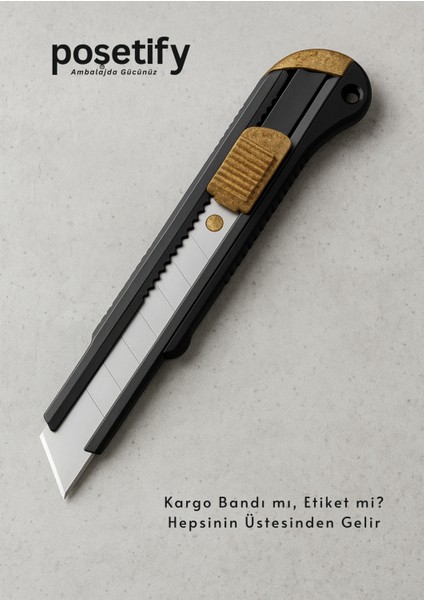 18 mm Otomatik Kilitli Maket Bıçağı – Çevre Dostu ve Ergonomik Tasarım
