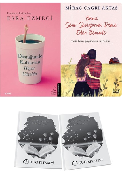 Düştüğünde Kalkarsan Hayat Güzeldir ve Bana Seni Seviyorum Deme Evlen Benimle + Hediyeli