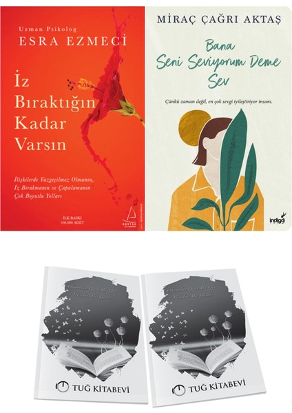 Iz Bıraktığın Kadar Varsın ve Bana Seni Seviyorum Deme Sev + Hediyeli