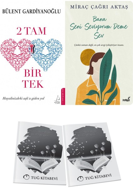 2 Tam Bir Tek ve Bana Seni Seviyorum Deme Sev + Hediyeli